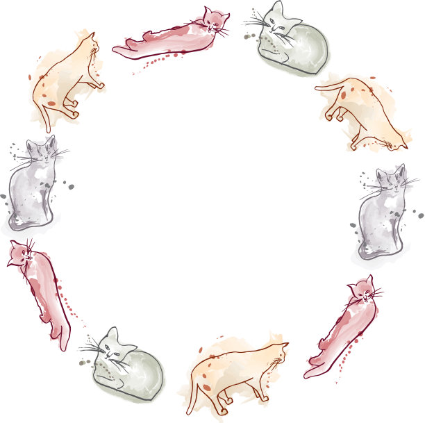 猫花环图片下载