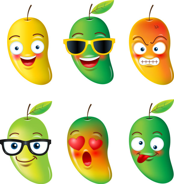 芒果脸表情你好夏天图片下载