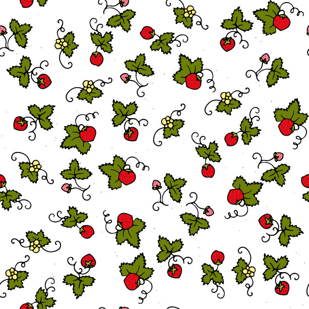 色彩无缝带甜花纹图片下载