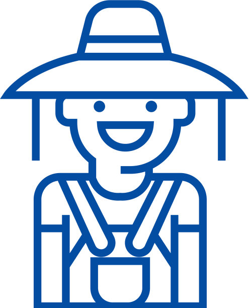 园丁女人线图标概念园丁女人图片下载