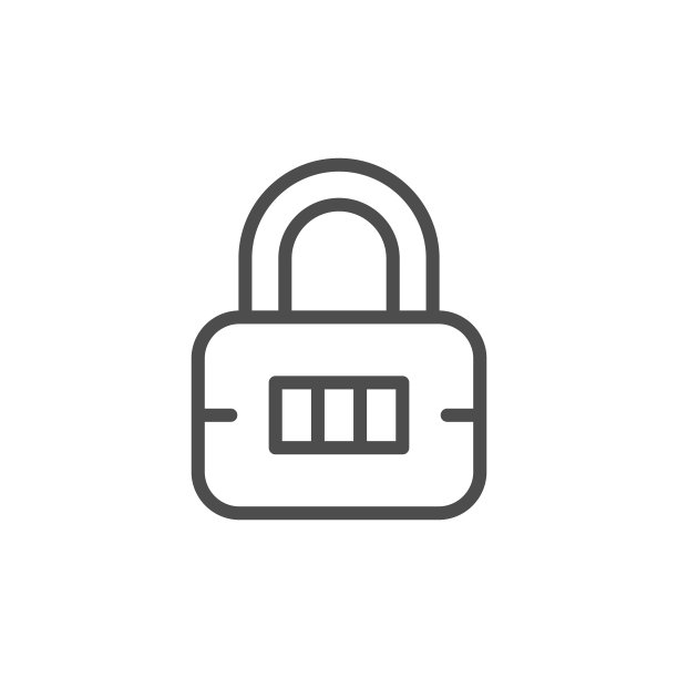 锁线条图标图片下载