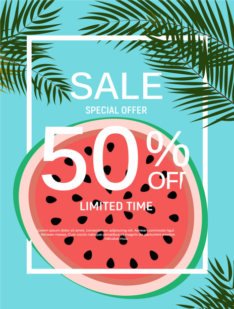 摘要用框架设计销售横幅模板图片下载