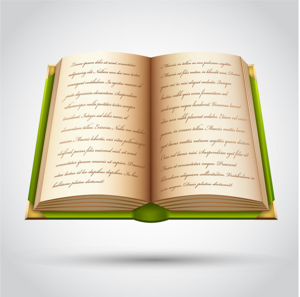 开放的老书图片下载