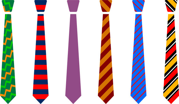色彩鲜艳的领带集图片下载