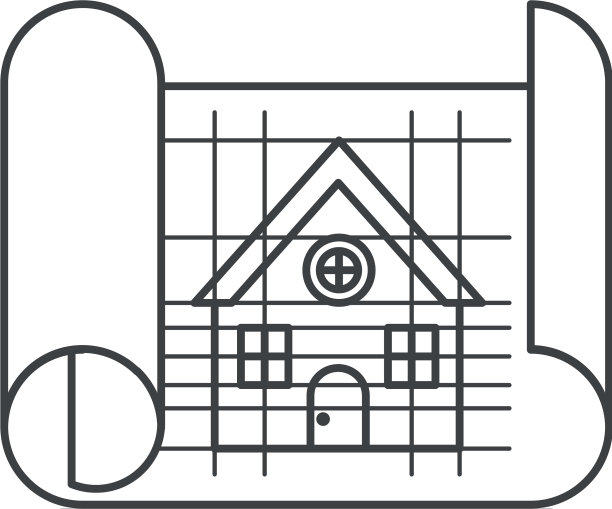 建筑平面图隔离图标图片下载