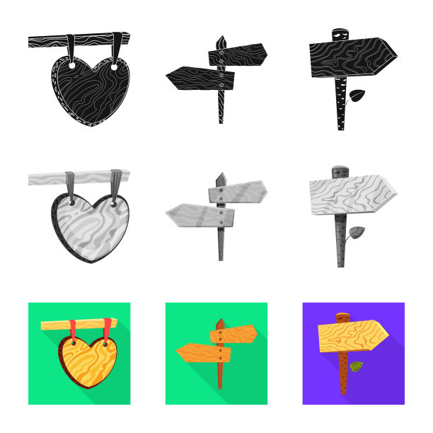 原始和森林标志图片下载