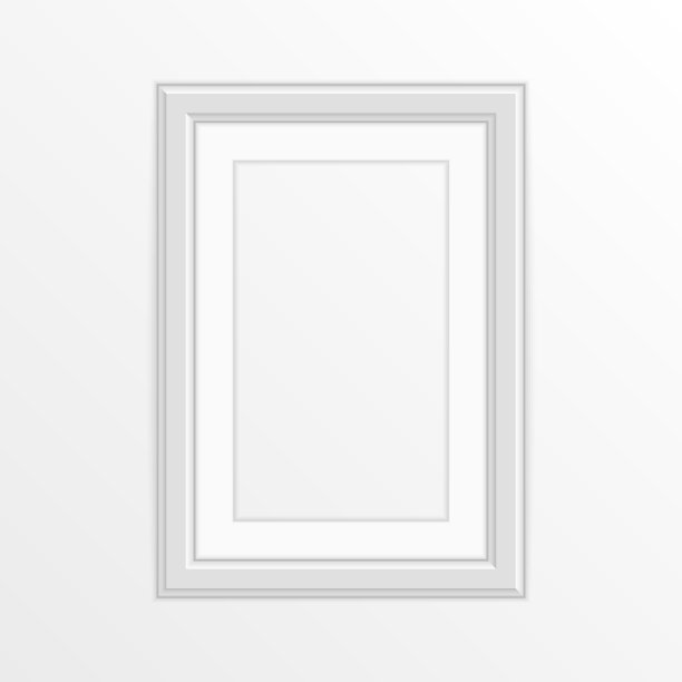 单张白色相框图片下载