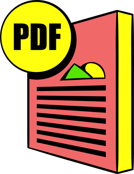 PDF文件图标卡通图片下载