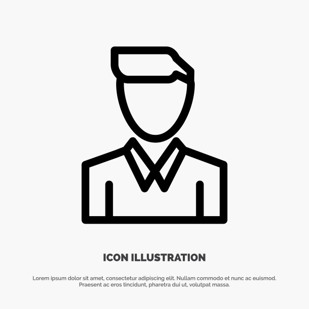 帐户人人轮廓线图标图片下载