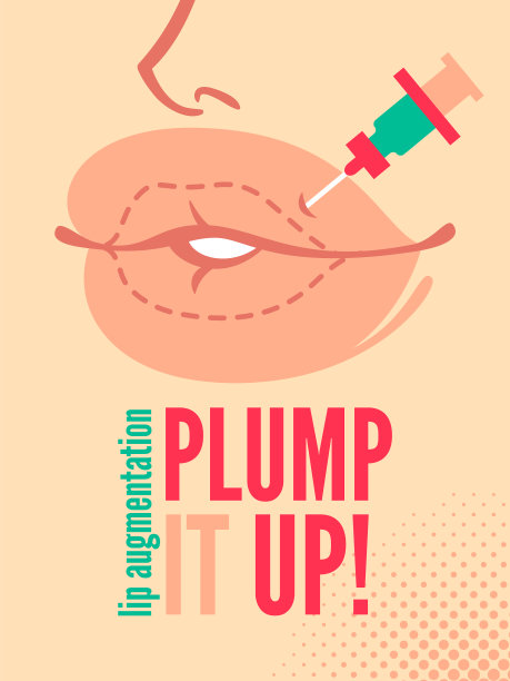 卡通增强的嘴唇图片下载