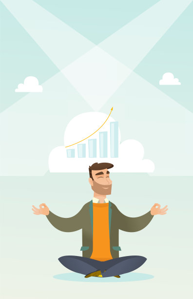 和平的女商人在做瑜伽图片下载