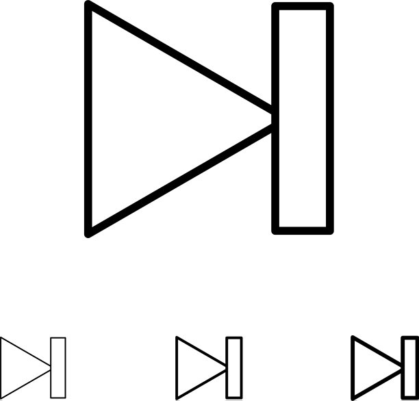 结束向前最后下粗细黑线图片下载