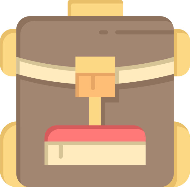 包背包服务酒店平面彩色图标图标图片下载