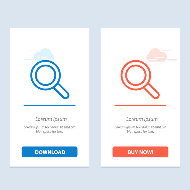 放大镜看放大搜索蓝色和红色图片下载