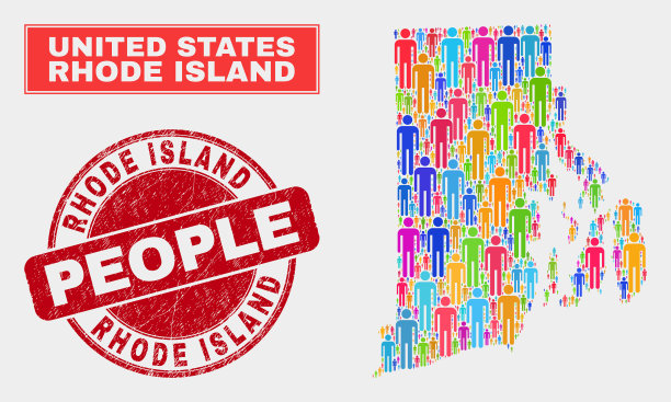 罗德岛州地图人口统计资料图片下载