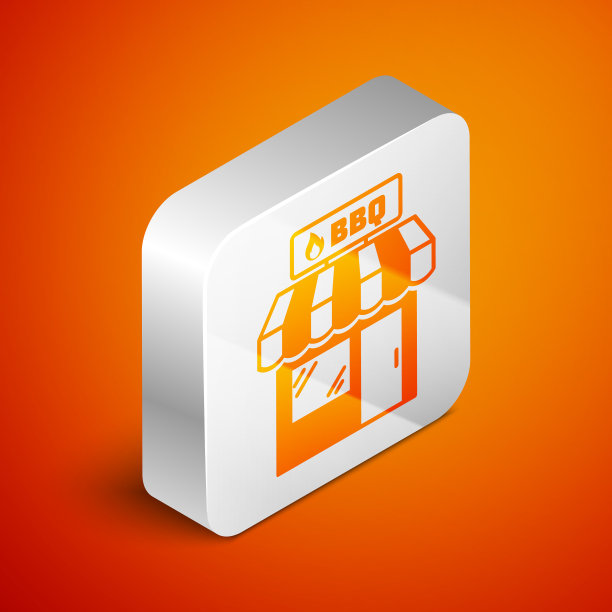 等距烧烤购物大楼或市场图片下载