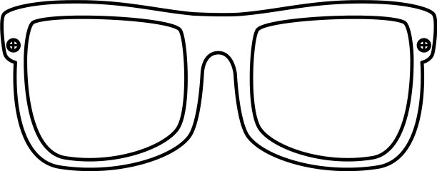 夏日太阳镜配件光学图标图片下载