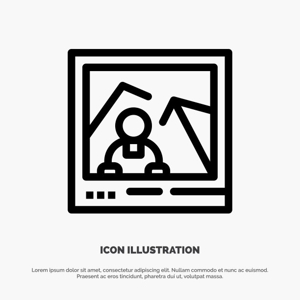 图片图像地标照片线图标图片下载