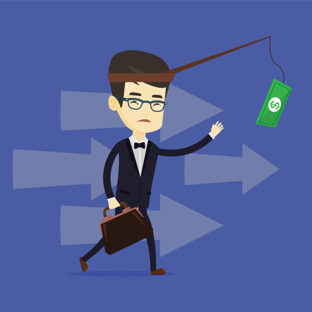 想用钓竿赚钱的商人图片下载