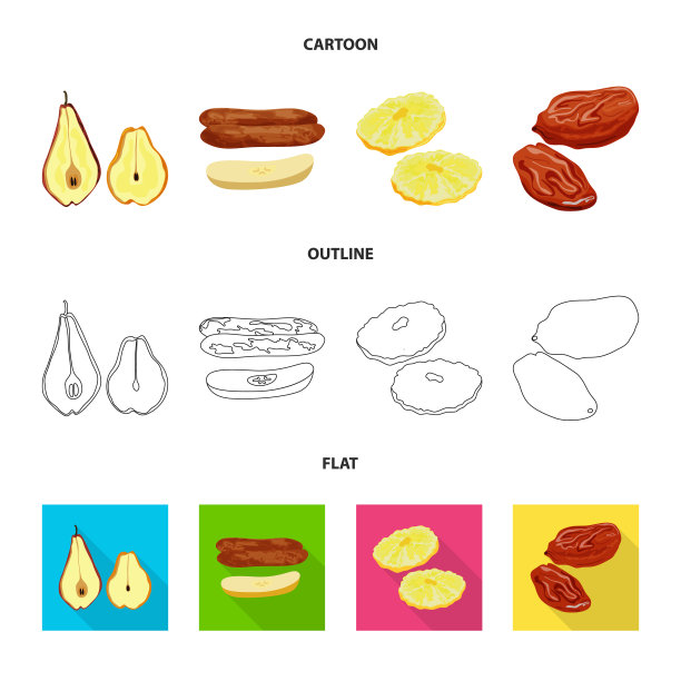 设计食物和生标志设置食物图片下载