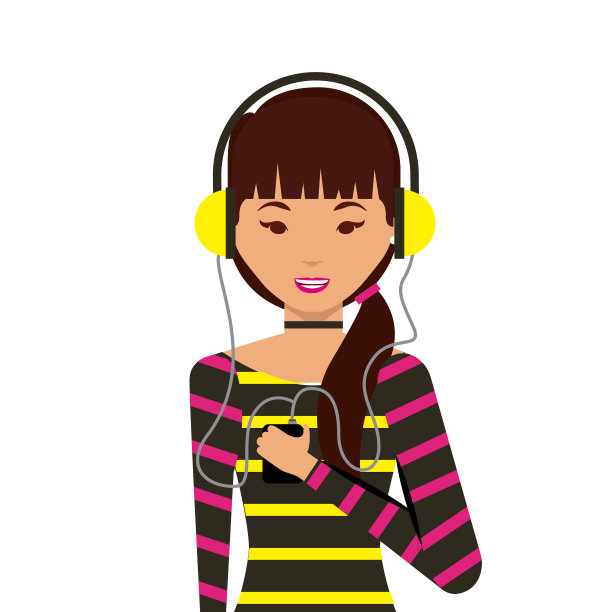 卡通女人图标图片下载