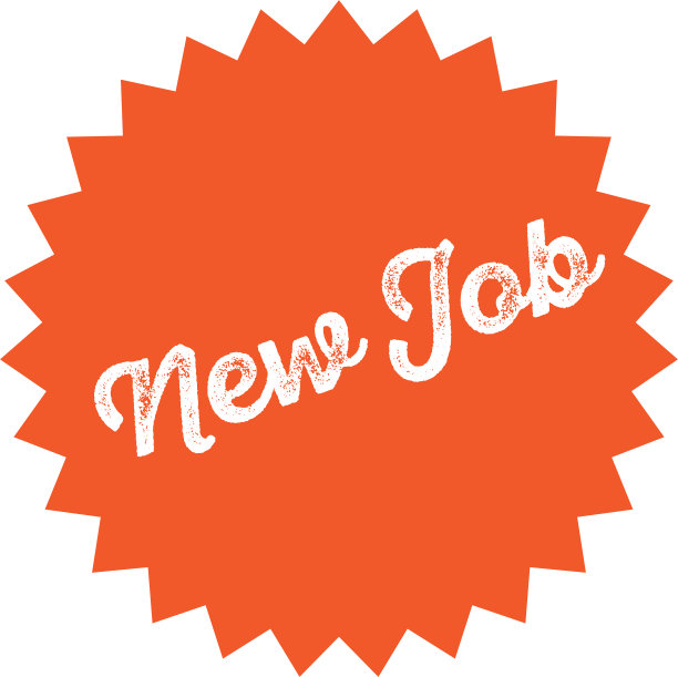 新的工作印章在白色图片下载