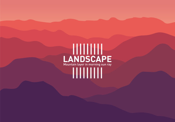 抽象景观极简风格横幅图片下载