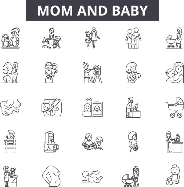 妈妈和baline图标设置线性图片下载