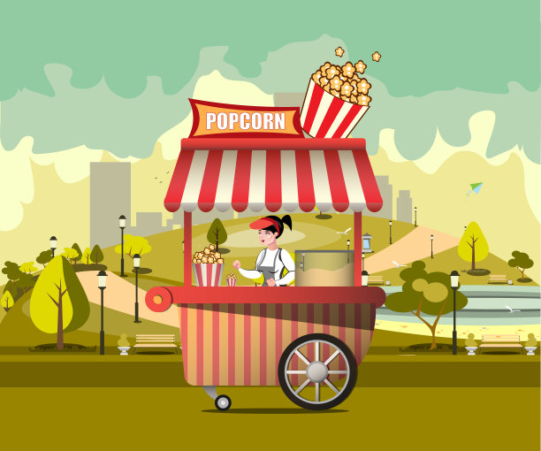 爆米花街边小吃图片下载