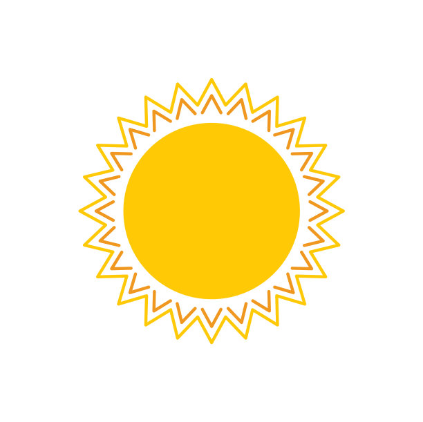 太阳图标在平面和网页设计的背景图片下载