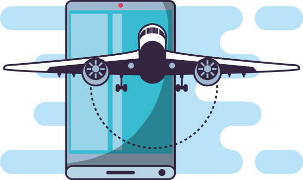 有飞机飞行应用的智能手机图片下载