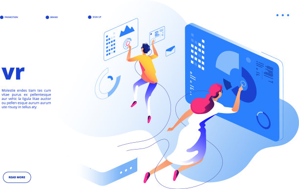 虚拟现实概念vr人数字移动图片下载