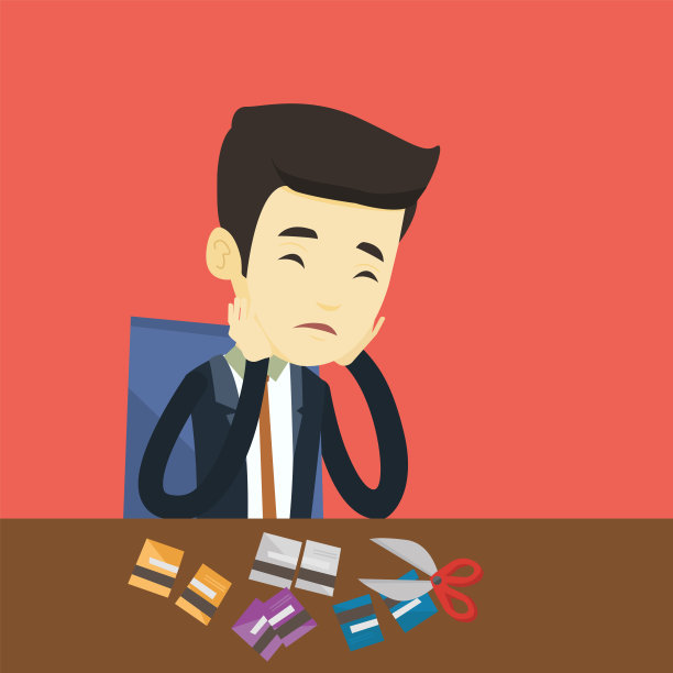 一个商人破产了，取消了他的信用卡图片下载