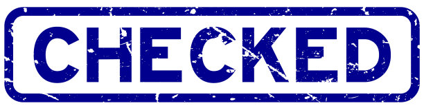 垃圾蓝格子字橡胶印章印章上图片下载