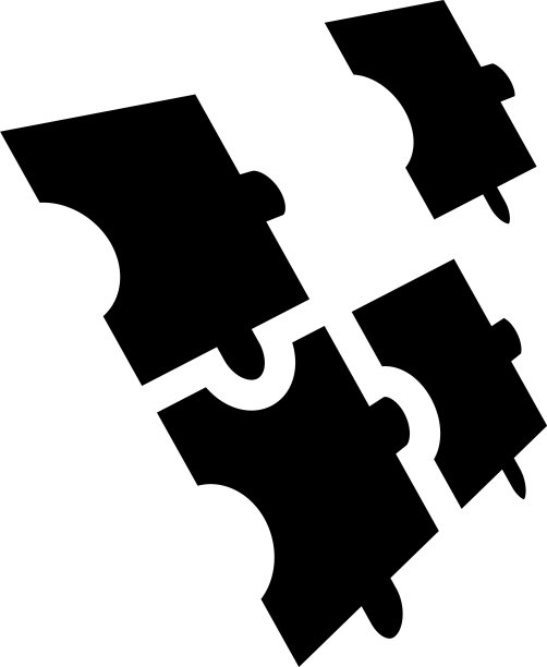 拼图图标图形设计模板图片下载
