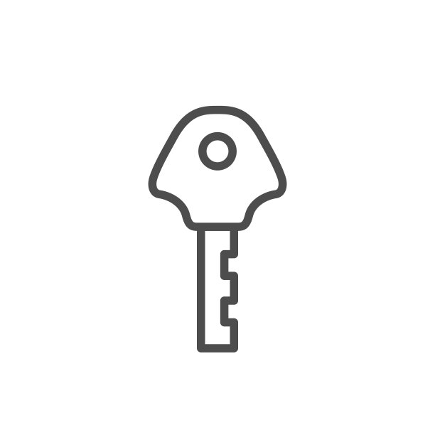 钥匙线性图标图片下载