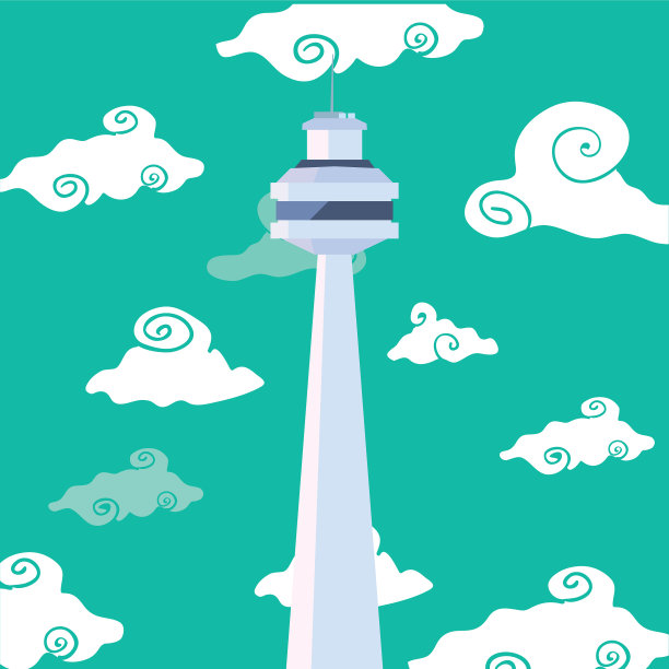 摩天大楼城市天空的背景图片下载