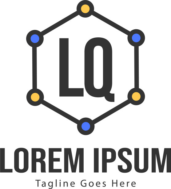初始lq标志模板与现代框架图片下载