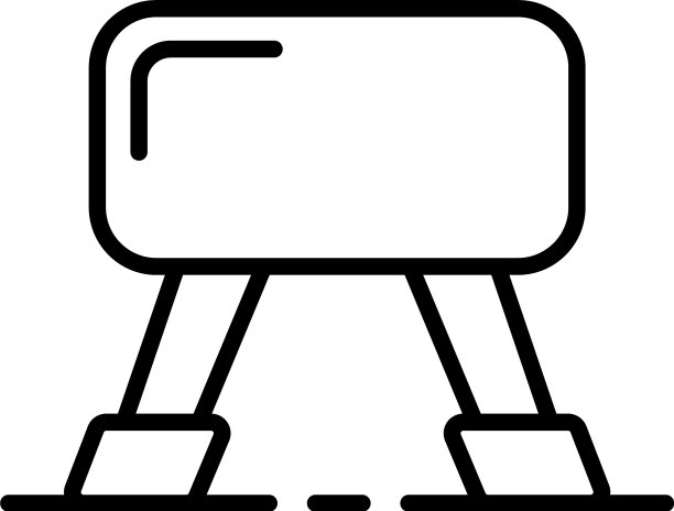 体操山羊图标轮廓风格图片下载