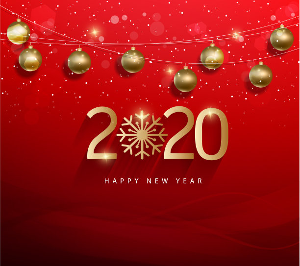 2020年新年快乐，圣诞快乐，中国人图片下载