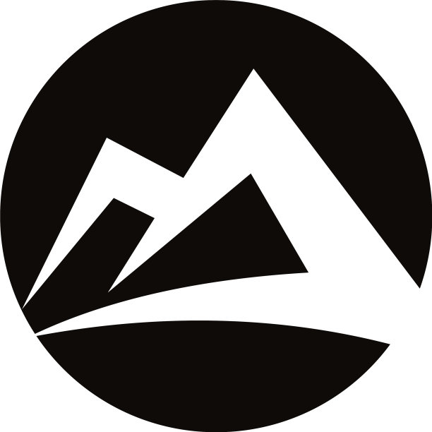 带有首字母B的山脉logo模板图片下载