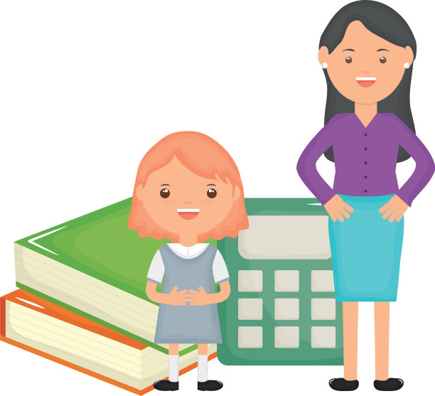 可爱的小女生和女老师图片下载