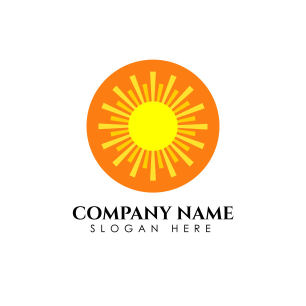 日出标志设计模板太阳图标符号图片下载