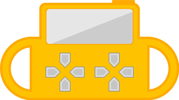 孤立的便携式视频游戏机图标图片下载