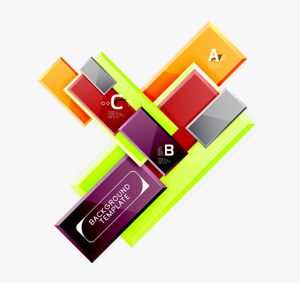 最小的方形横幅抽象背景图片下载