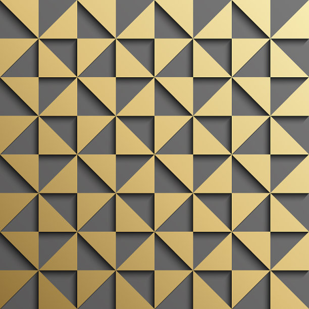 抽象的金三角图案背景图片下载