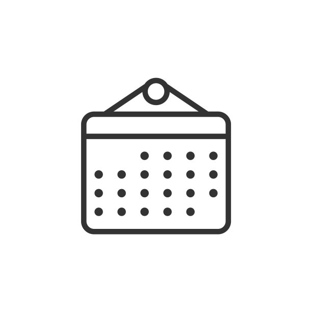 扁平风格的日历计划图标图片下载