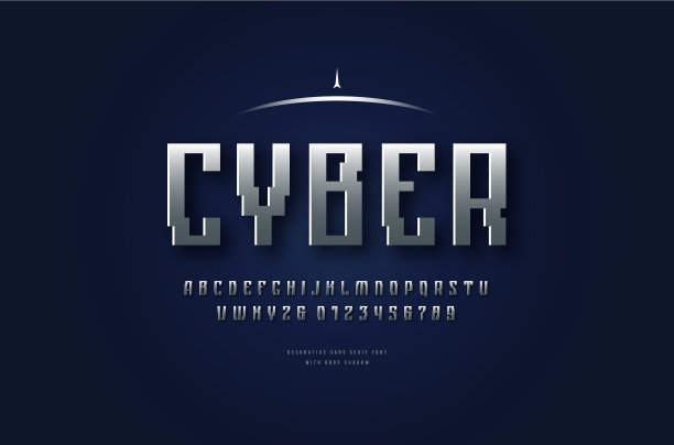 股票银色和金属铬窄字体图片下载