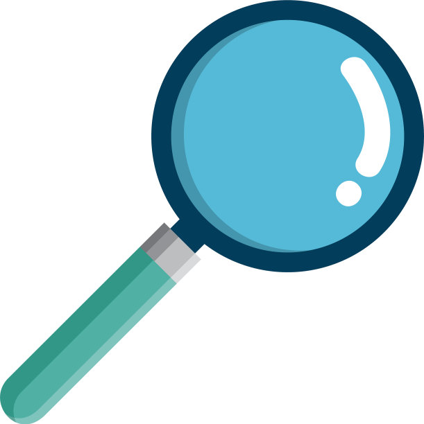 搜索放大镜孤立图标图片下载