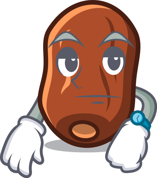 等待日期水果吉祥物卡通图片下载